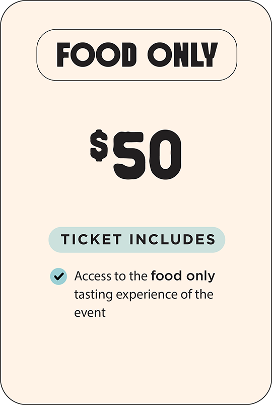 pricing Food Only