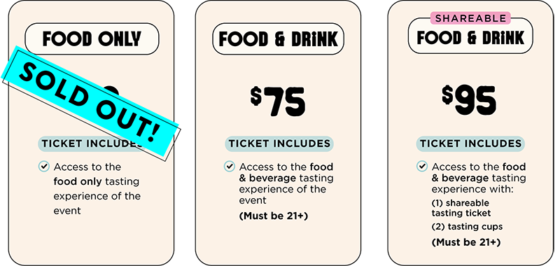 Taste2026 Ticket Blocks
